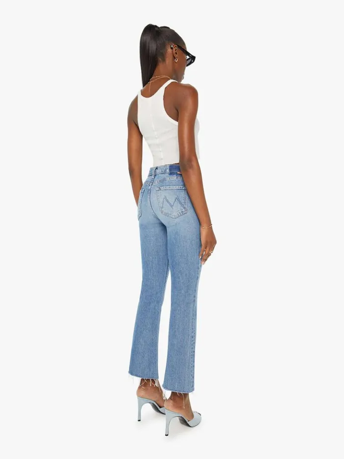 Mother Denim Bootcut The Outsider Flood Fray Wash Are We There Yet 8211 Women
