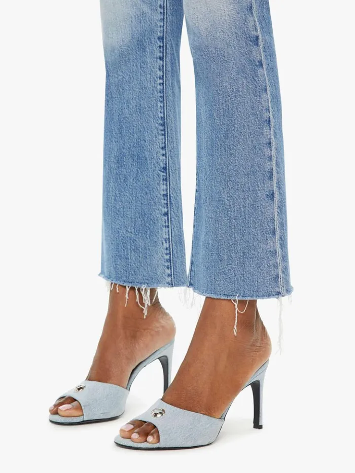 Mother Denim Bootcut The Outsider Flood Fray Wash Are We There Yet 8211 Women