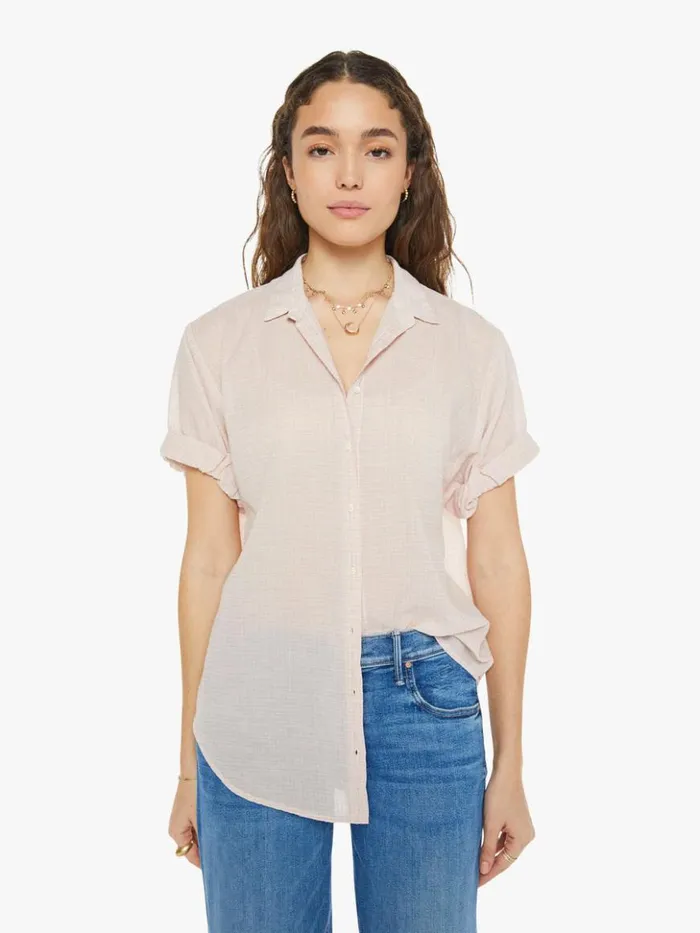 Mother Denim Channing Shirt Rose Petal 8211 Women