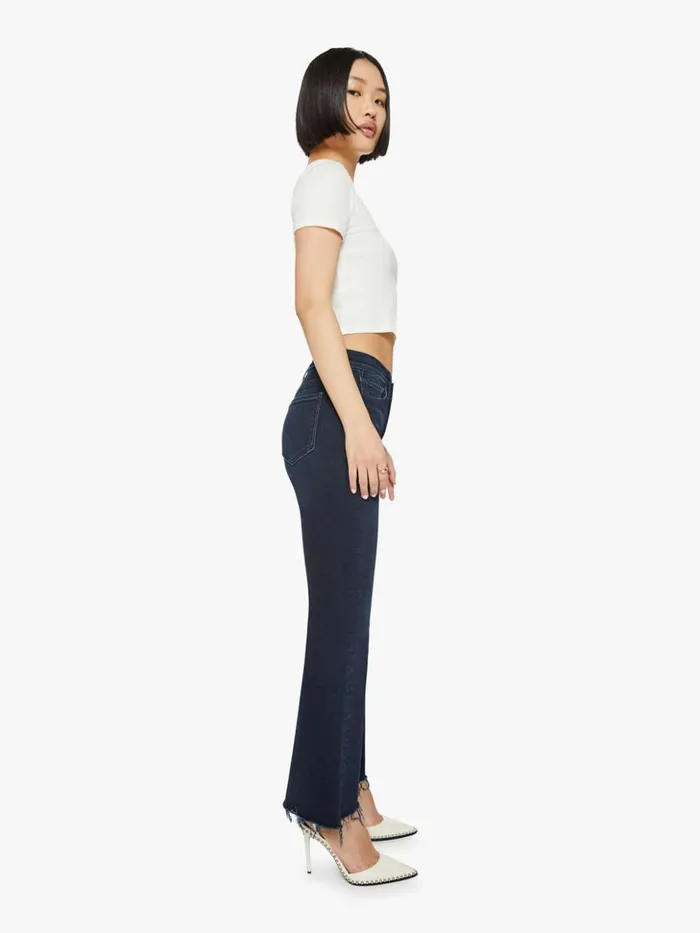 Mother Denim Flare Petites The Lil039 Weekender Fray Wash Chip On My Shoulder 8211 Women