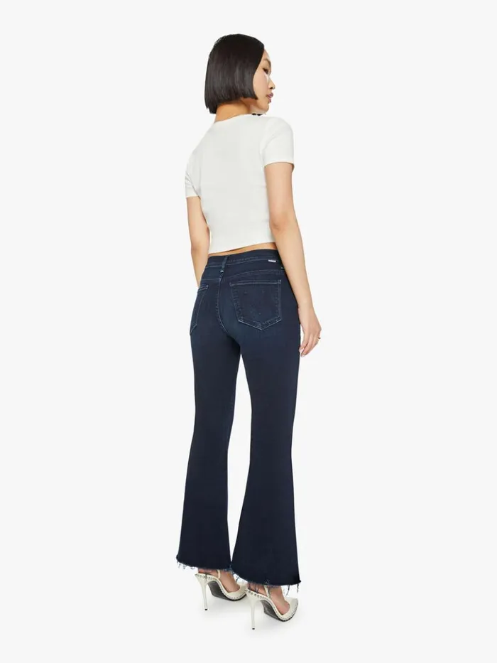 Mother Denim Flare Petites The Lil039 Weekender Fray Wash Chip On My Shoulder 8211 Women