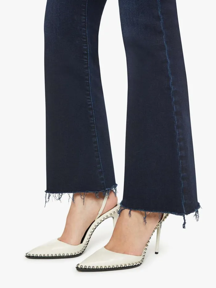 Mother Denim Flare Petites The Lil039 Weekender Fray Wash Chip On My Shoulder 8211 Women