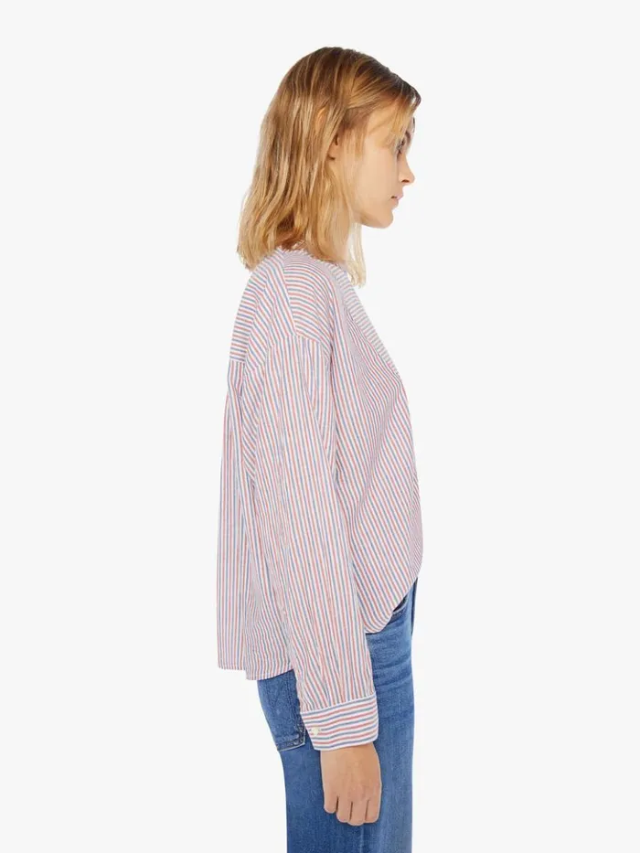 Mother Denim Jones Shirt Firework Stripe 8211 Women