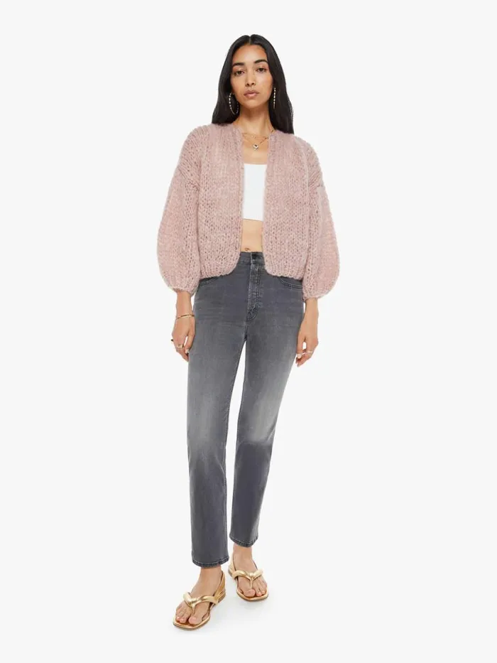 Mother Denim Mohair Bomber Cardigan Antique Pink 8211 Women