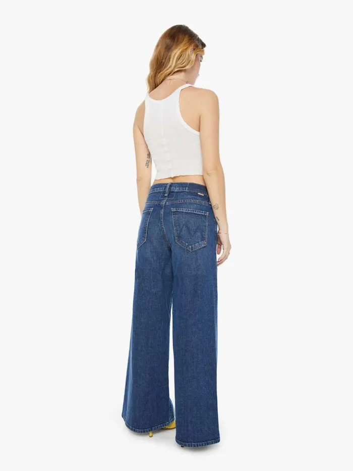 Mother Denim Petites Petites The Lil039 Ditcher Roller Sneak Wash Cannonball 8211 Women