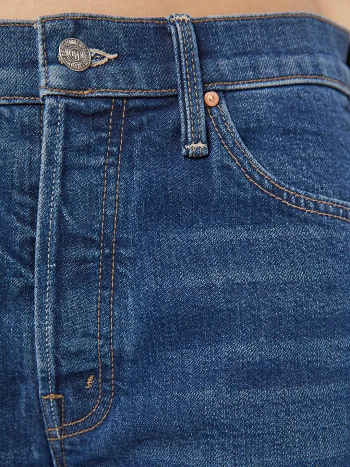 Mother Denim Petites Petites The Lil039 Ditcher Roller Sneak Wash Cannonball 8211 Women