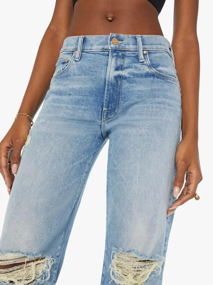 Mother Denim Relaxed The Mid Rise Maven Sneak Wash Peak A Boo 8211 Women