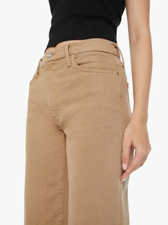 Mother Denim The Dodger Flood Wash Dark Khaki 8211 Women