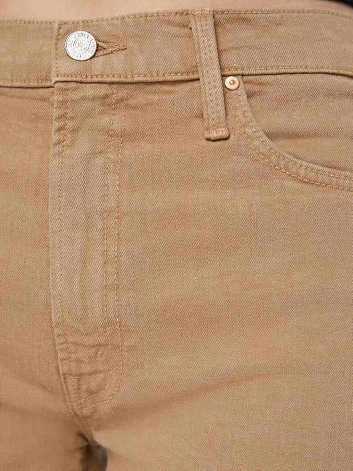 Mother Denim The Dodger Flood Wash Dark Khaki 8211 Women
