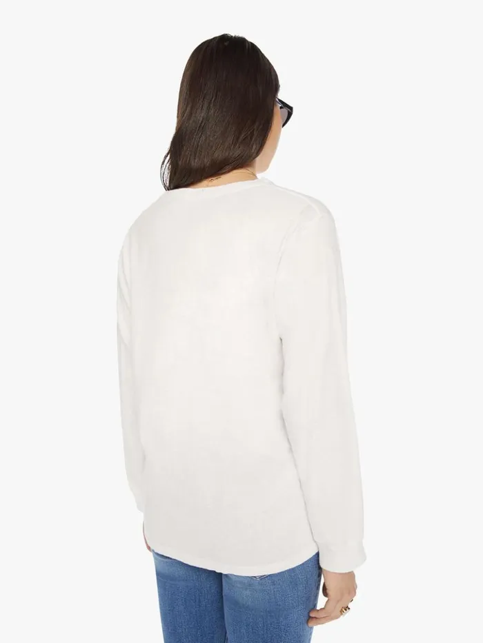 Mother Denim The Long Sleeve Rowdy Bright White 8211 Women