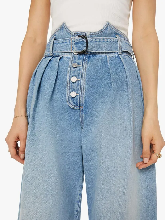 Mother Denim Wide Leg The High Point Pouty Skimp Wash Unholy Roller 8211 Women