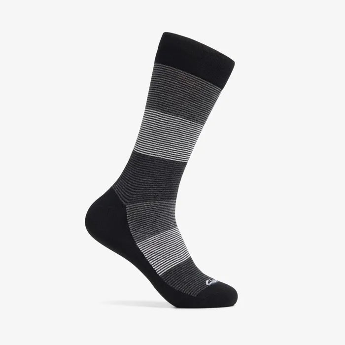 Multi Thin Stripe Bamboo Sock Black Men Clarks Accessories
