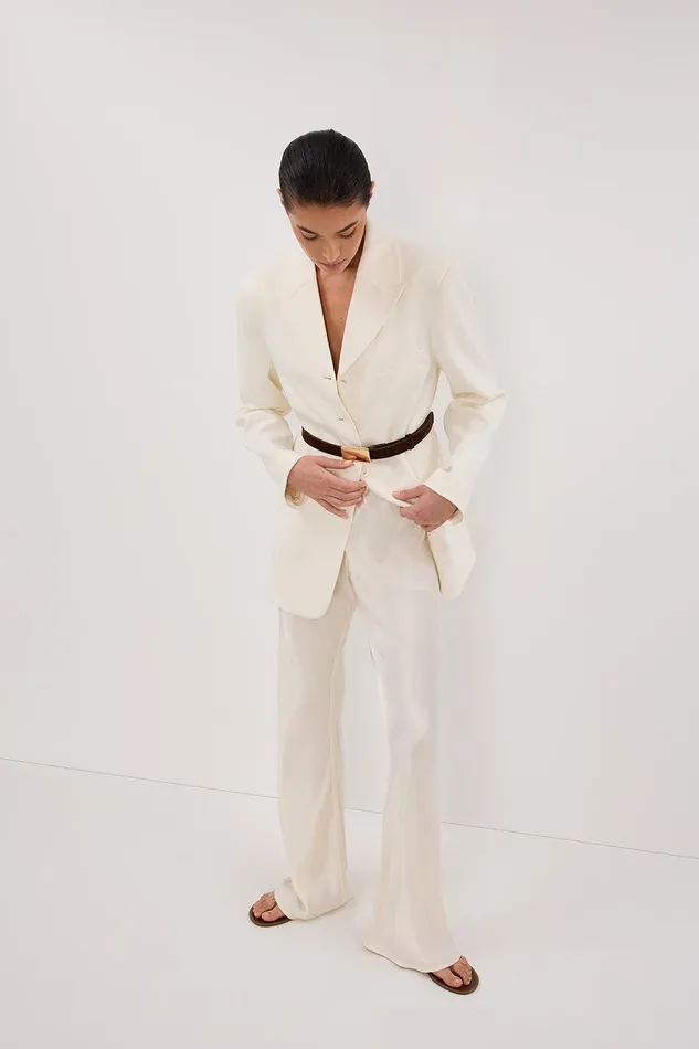 MYKA CREAM SATIN PANT Women DISSH Pants