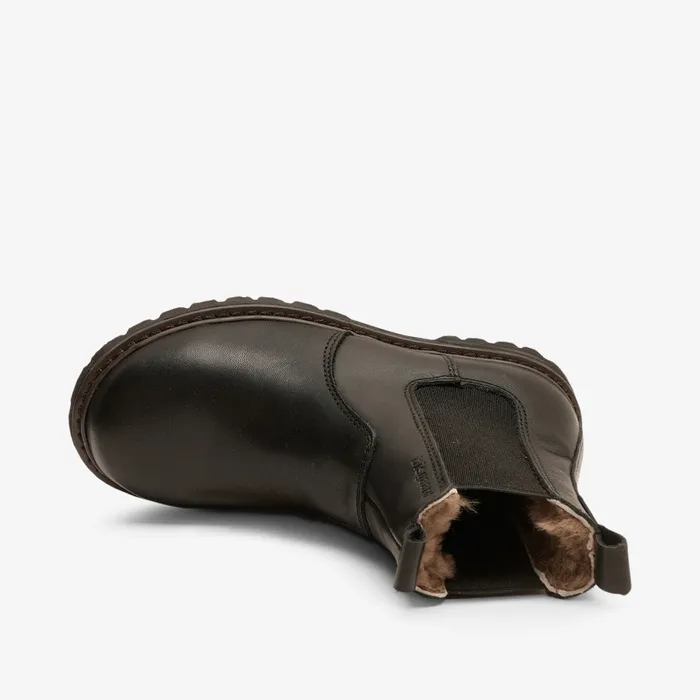 neel lamb black Black KIDS Boots bisgaardshoes