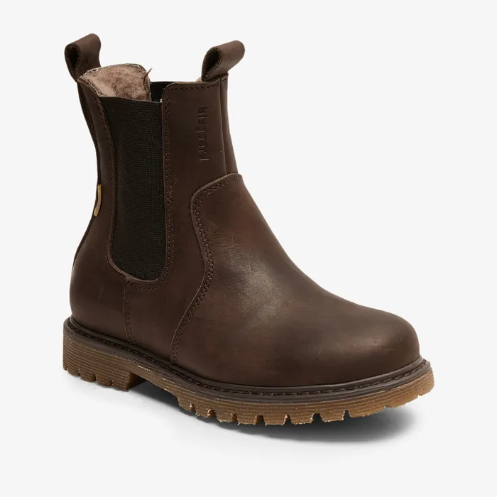 neel tex coffee Brown Winter boots bisgaardshoes KIDS