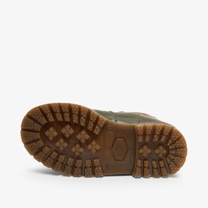 neel tex green polido Green KIDS Boots bisgaardshoes