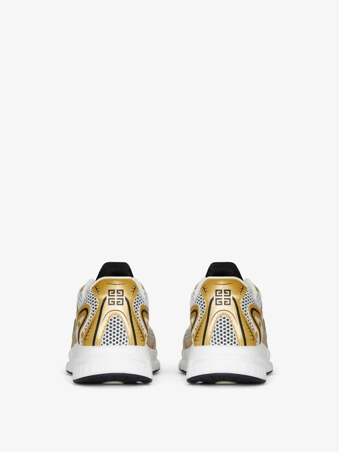 Nfnty52 Sneakers In Synthetic Leather And Mesh Goldenwhite Men Givenchy Sneakers