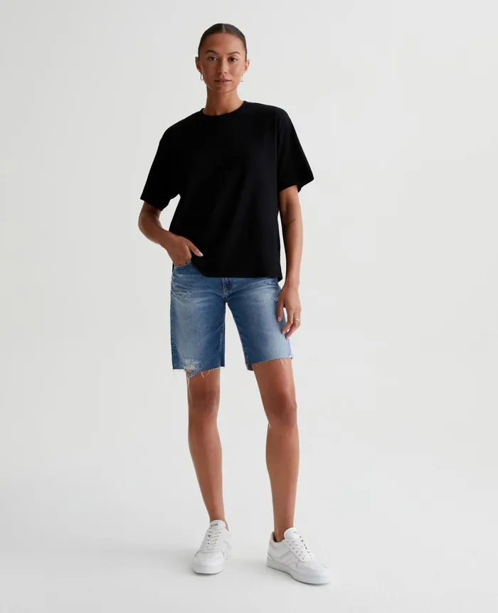 Nikki Short 16 Years Indigo Deluge Destruc Women AG Jeans Denim