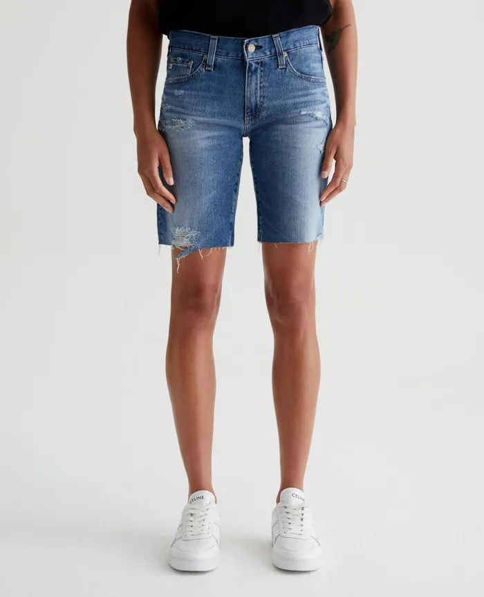 Nikki Short 16 Years Indigo Deluge Destruc Women AG Jeans Denim