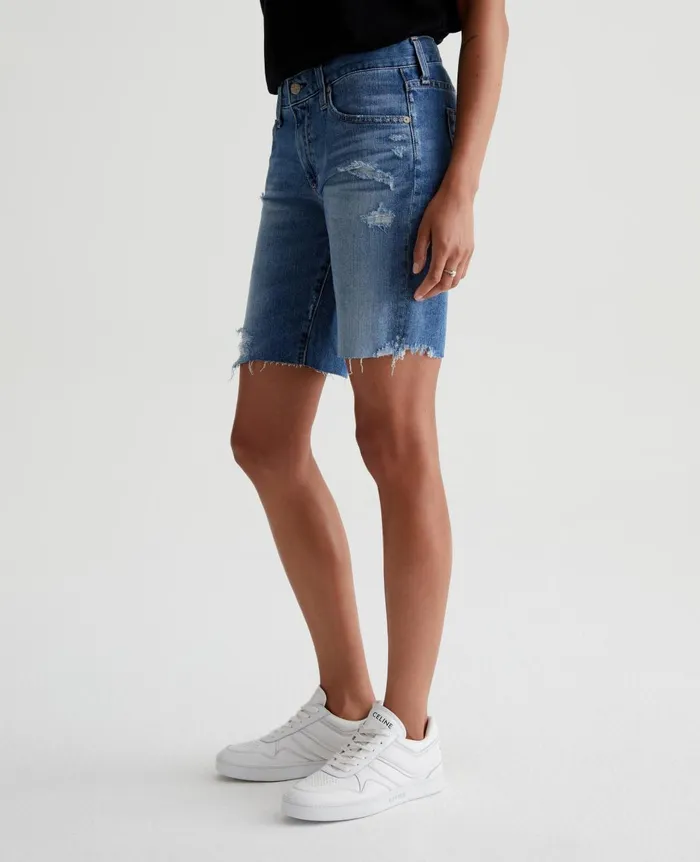 Nikki Short 16 Years Indigo Deluge Destruc Women AG Jeans Denim
