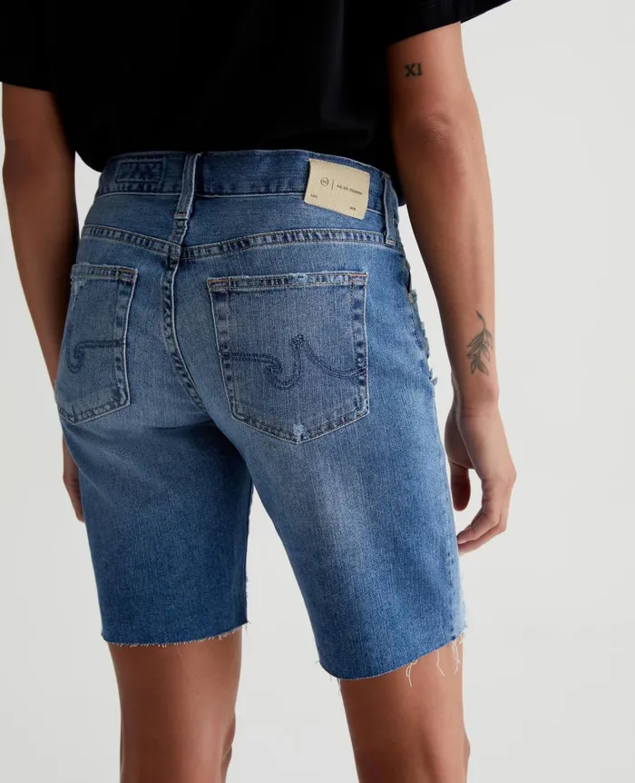 Nikki Short 16 Years Indigo Deluge Destruc Women AG Jeans Denim