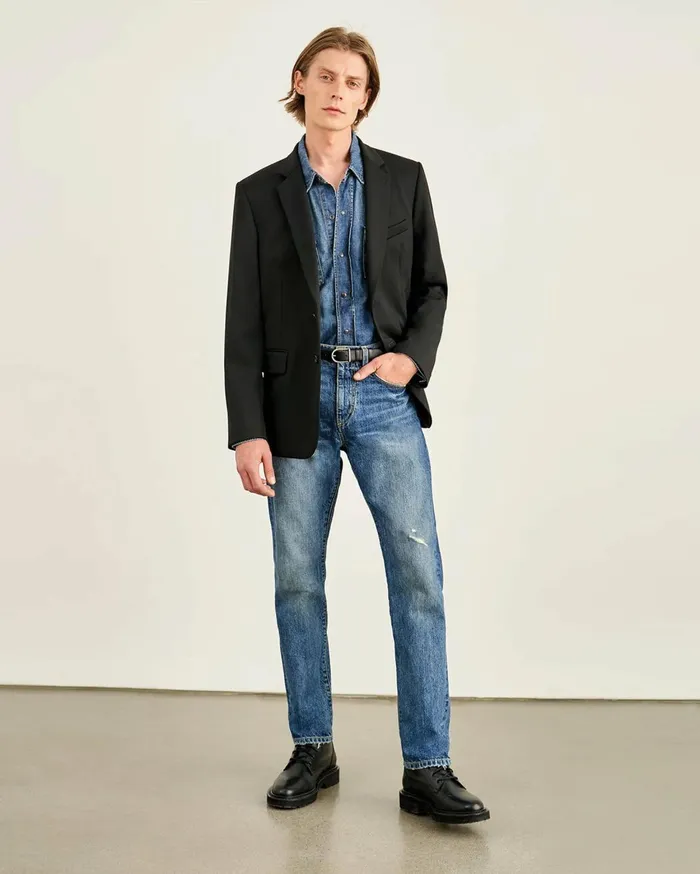 Nili Lotan DANIEL BLAZER Black Men Jackets and Coats