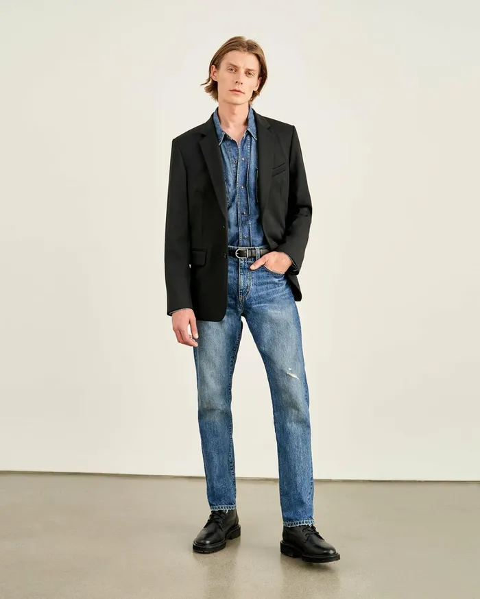 Nili Lotan DANIEL BLAZER Black Men Jackets and Coats