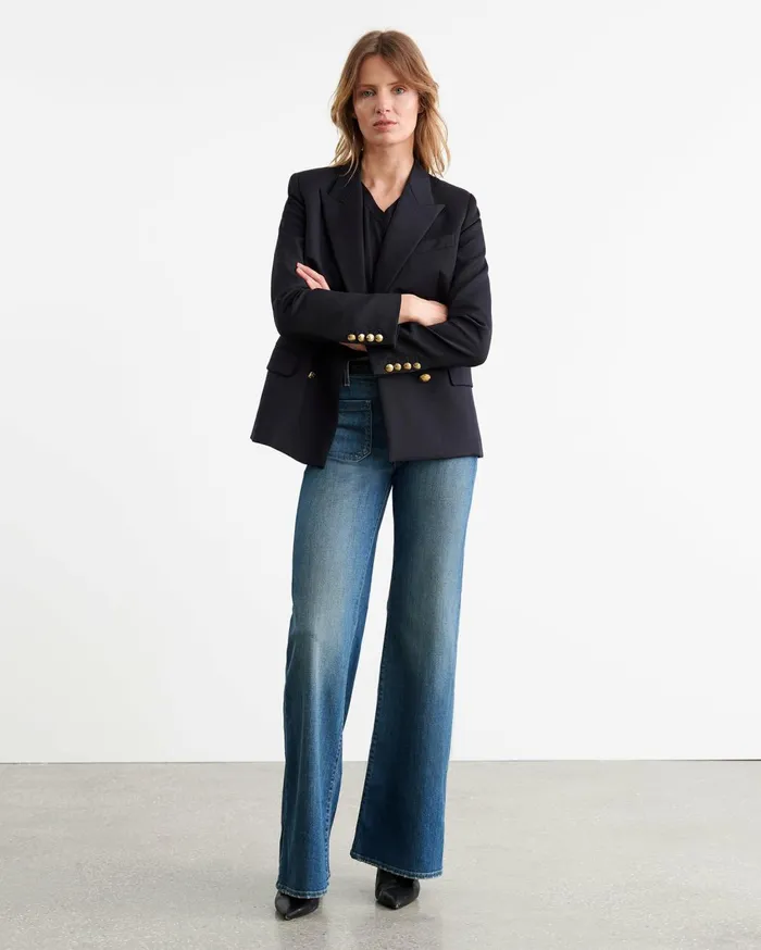 Nili Lotan JANAH SWEATER Midnight Women Knits and Sweaters