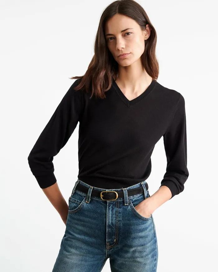 Nili Lotan JANAH SWEATER Midnight Women Knits and Sweaters