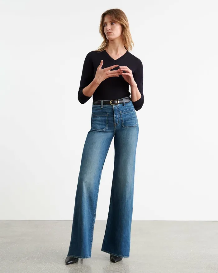 Nili Lotan JANAH SWEATER Midnight Women Knits and Sweaters