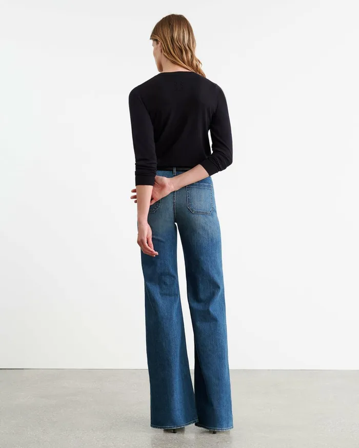 Nili Lotan JANAH SWEATER Midnight Women Knits and Sweaters