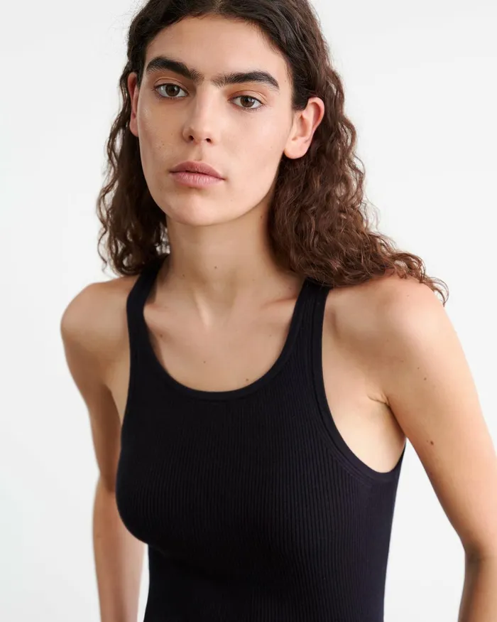Nili Lotan LOTTIE KNIT TANK Dark Navy Women Tees