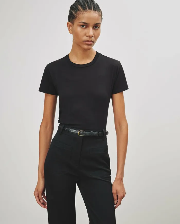 Nili Lotan MARIELA TEE Cocoa Women Tops