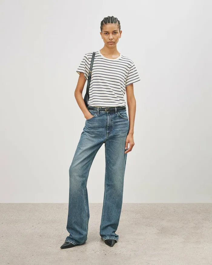 Nili Lotan MARIELA TEE Cocoa Women Tops