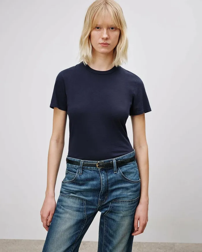 Nili Lotan MARIELA TEE Cocoa Women Tops