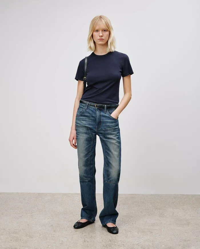 Nili Lotan MARIELA TEE Cocoa Women Tops