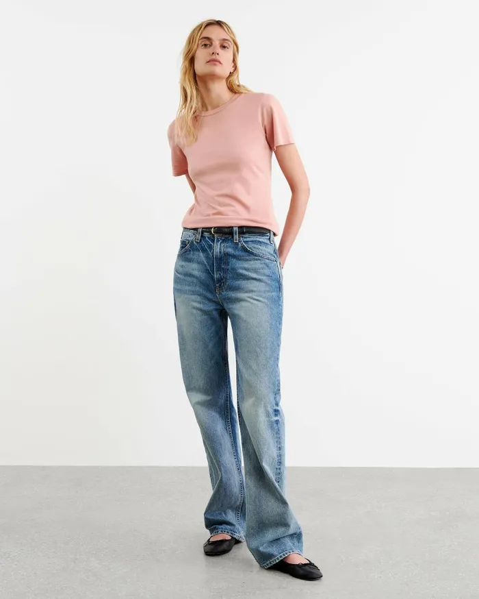 Nili Lotan MARIELA TEE Cocoa Women Tops
