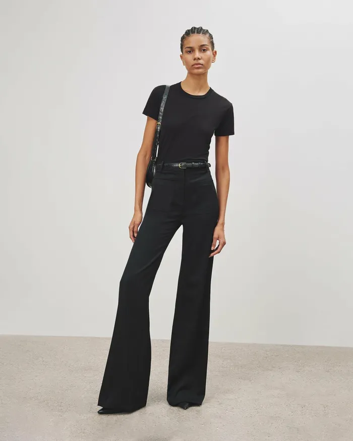Nili Lotan MARIELA TEE Cocoa Women Tops