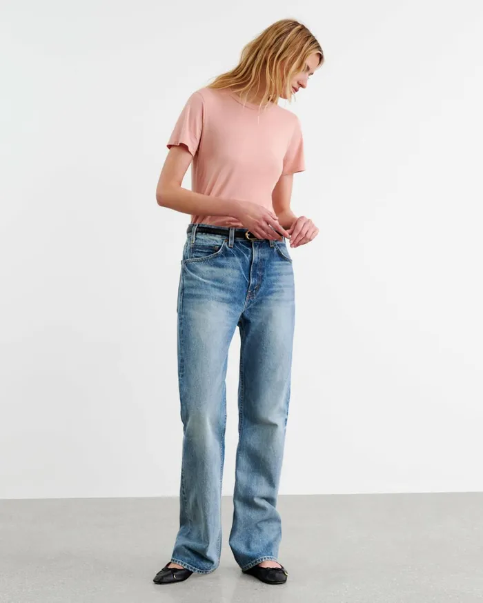 Nili Lotan MARIELA TEE Cocoa Women Tops