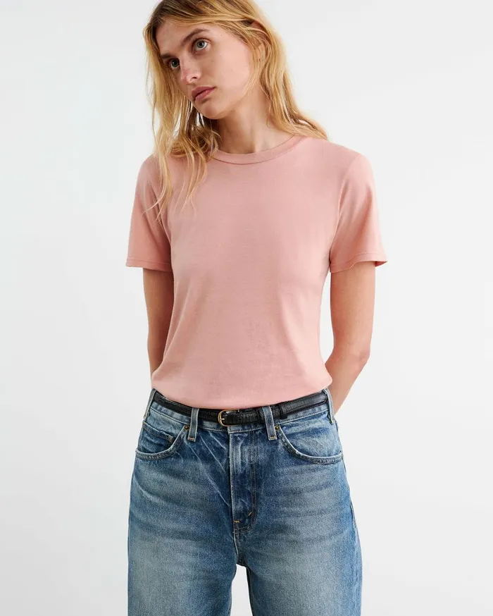Nili Lotan MARIELA TEE Cocoa Women Tops