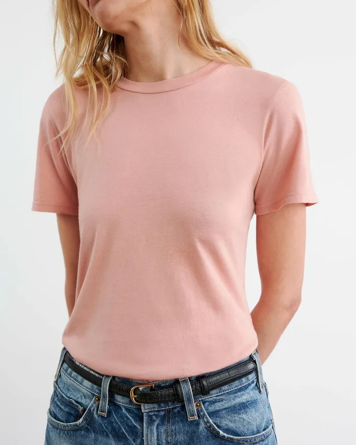 Nili Lotan MARIELA TEE Cocoa Women Tops