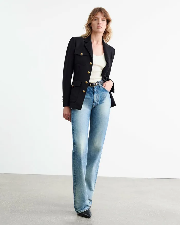 Nili Lotan NELSON JACKET Black Women Jackets and Blazers