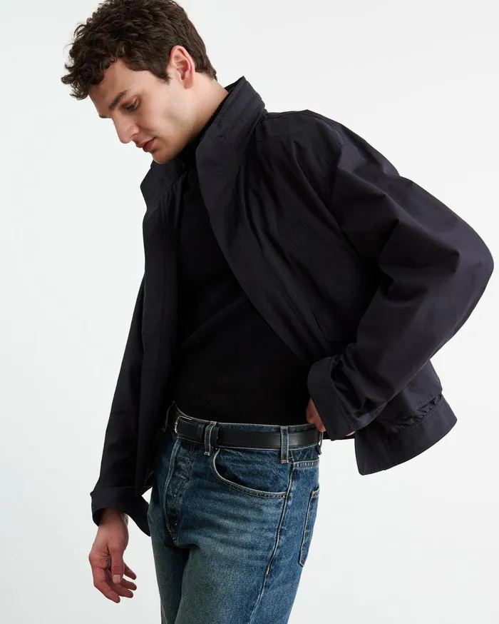 Nili Lotan RHETT JACKET Dark Navy Men Jackets and Coats