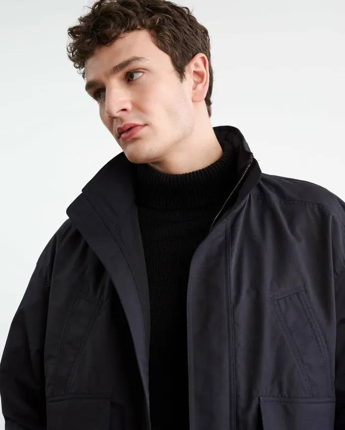 Nili Lotan RHETT JACKET Dark Navy Men Jackets and Coats
