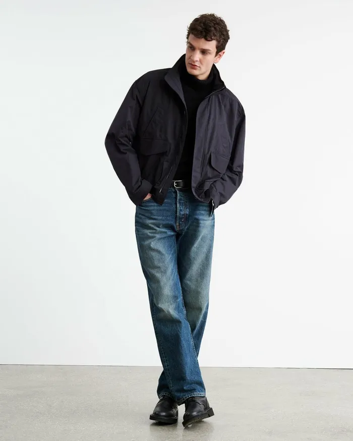 Nili Lotan RHETT JACKET Dark Navy Men Jackets and Coats