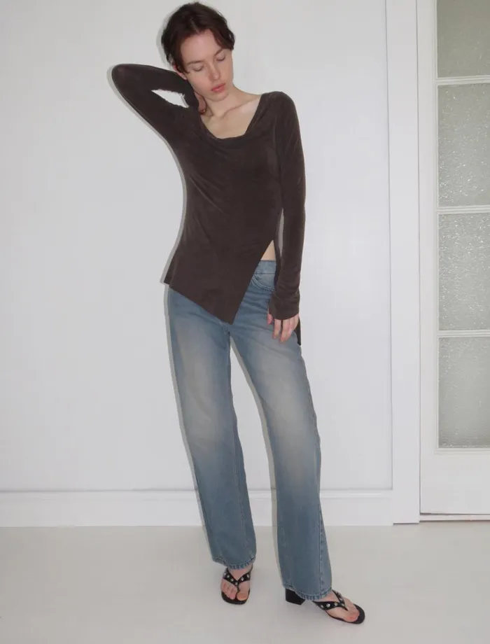 No 1460 Lotto Brown Women Paloma Wool Tops