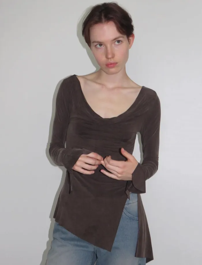 No 1460 Lotto Brown Women Paloma Wool Tops