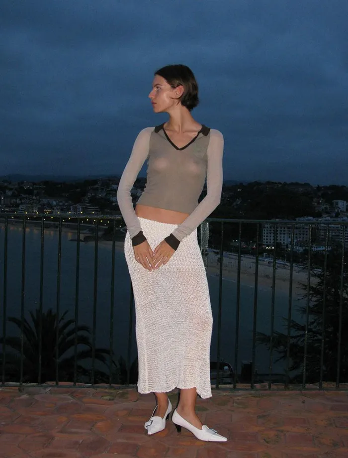 No 1703 Torrentbo Grey Women Paloma Wool Tops