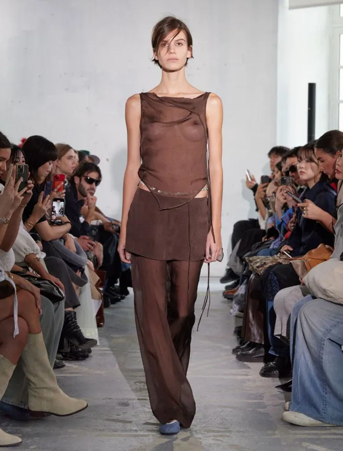 No 2018 Silk Archive Brown Women Paloma Wool Bottoms