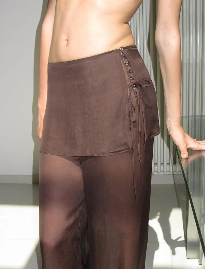 No 2018 Silk Archive Brown Women Paloma Wool Bottoms